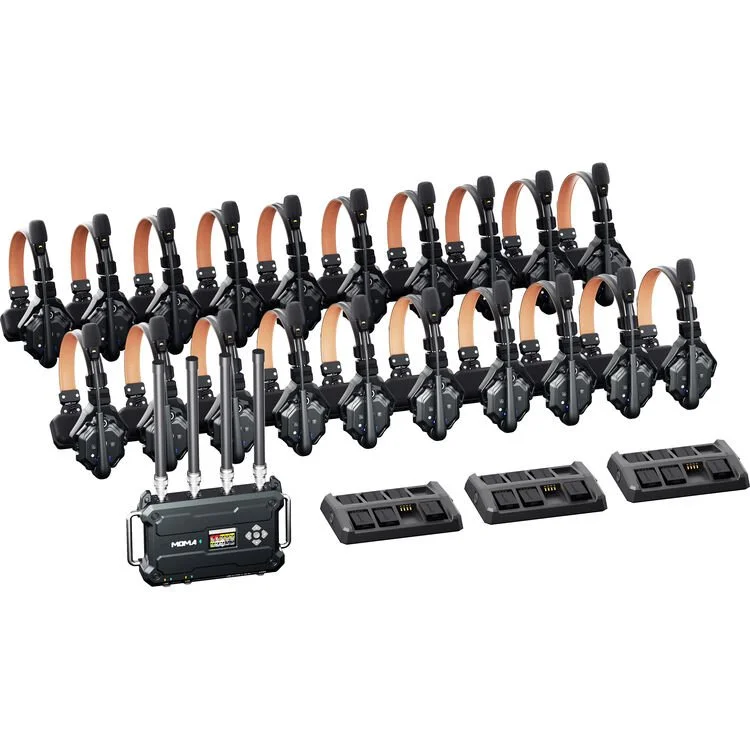 Hollyland Solidcom C1-20S Full-Duplex Wireless DECT Intercom System with 20 Headsets (1.9 GHz)
