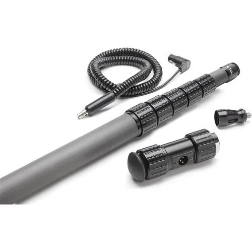 K-Tek  KlassicPro Graphite Boompole with Internal XLR Coiled Cable, Side Exit