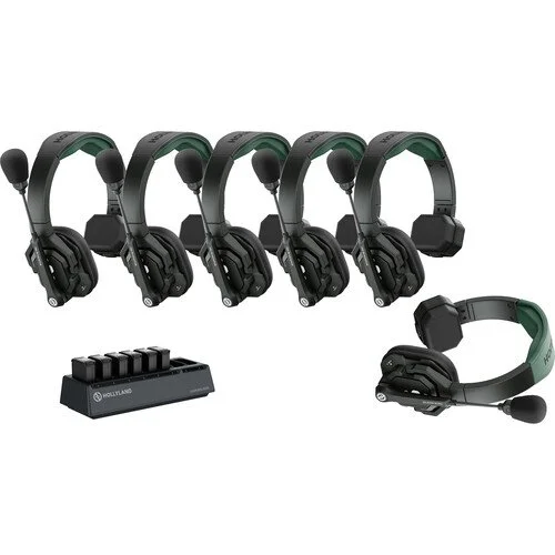 Hollyland Solidcom C1-6S Full-Duplex Wireless DECT Intercom System with 6 Headsets (1.9 GHz)